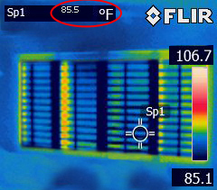 Thermal image after new window